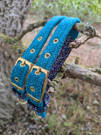 The Harris Tweed & Cotton Blend Collection Dog Collar - Country Mist