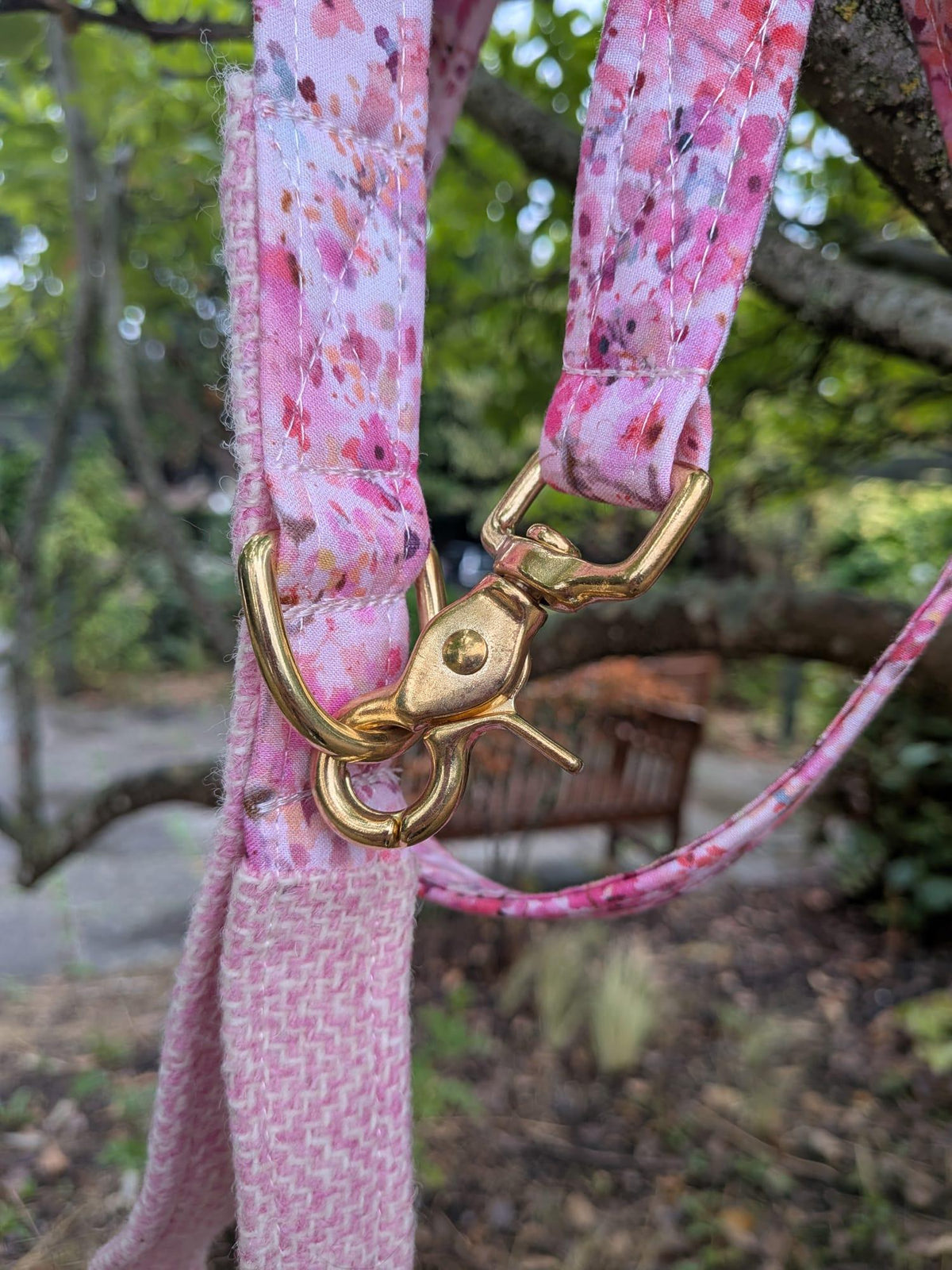 The Harris Tweed & Cotton Blend Collection Dog Lead- Meadow Lane