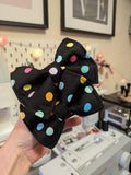Confetti Walks Dog Bow Tie