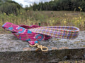 The Harris Tweed & Cotton Blend Collection Dog Lead- Wild Bloom