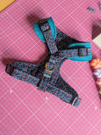 The Harris Tweed & Cotton Blend Collection Dog Harness - Country Mist