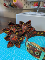 Winter Berry Dog Collar and Flower Set - Limited Edition